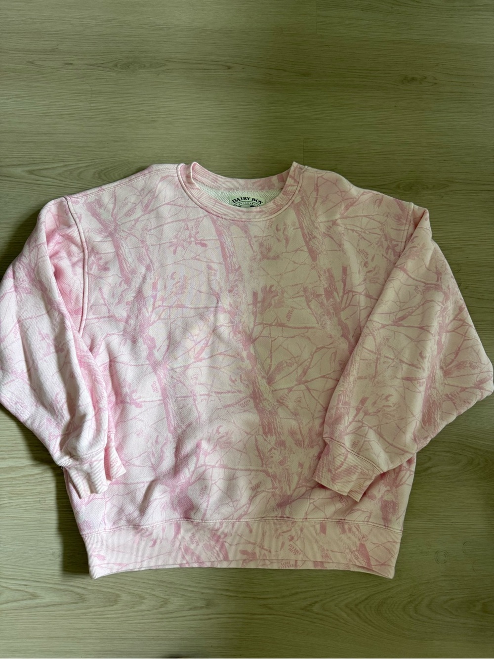 Dairy Boy Pink Camo sweatshirt